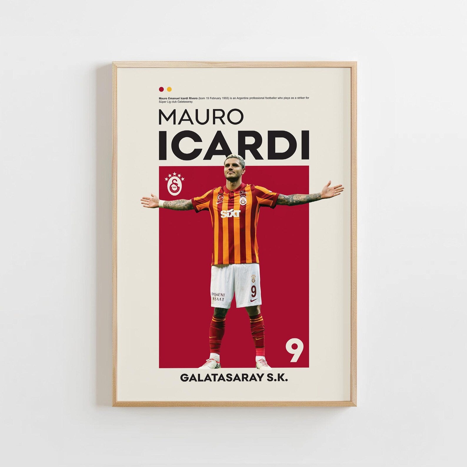 Galatasaray Mauro Icardi Posteri - Futbolcu Posterleri No.2