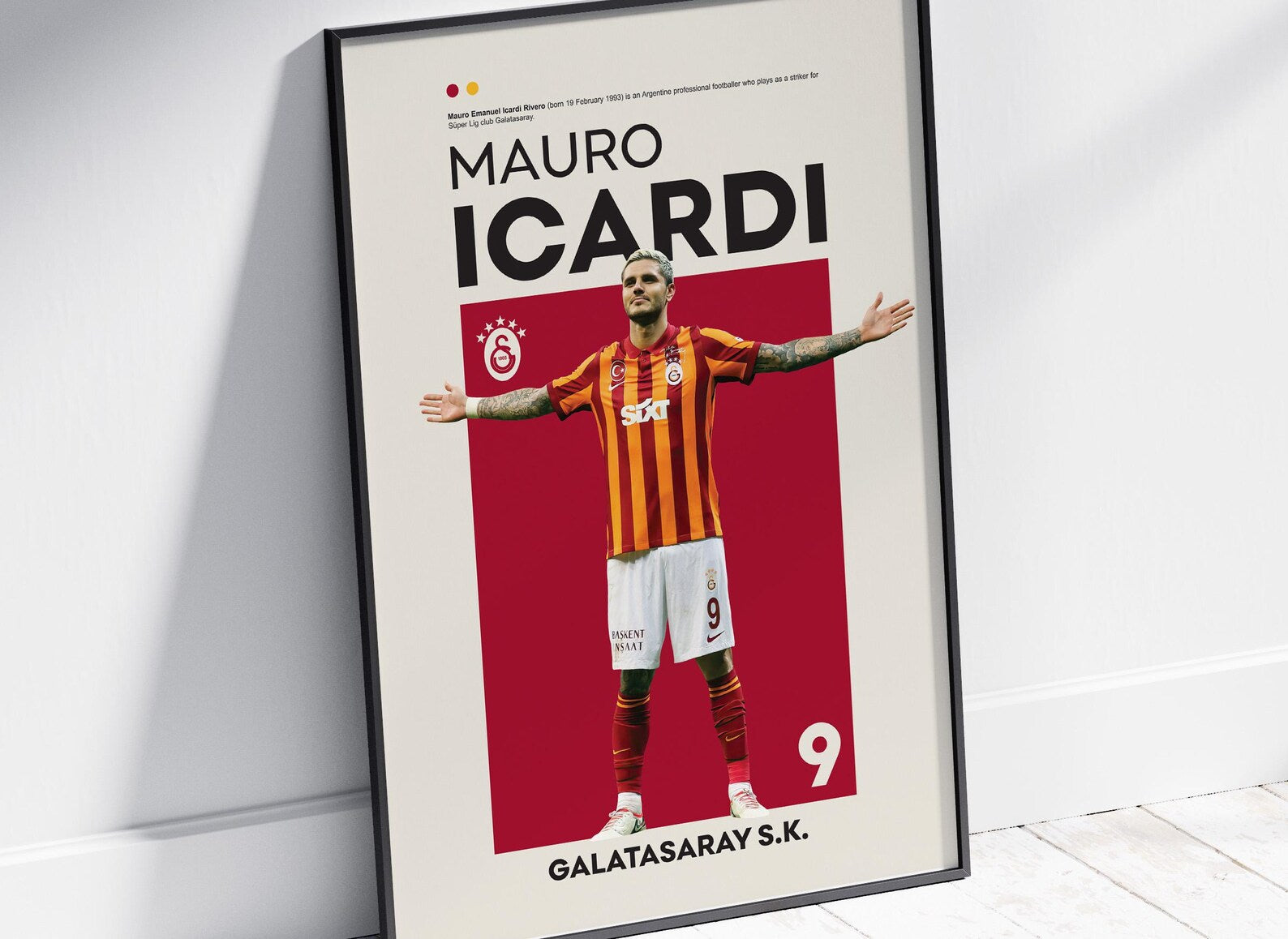 Galatasaray Mauro Icardi Posteri - Futbolcu Posterleri No.2