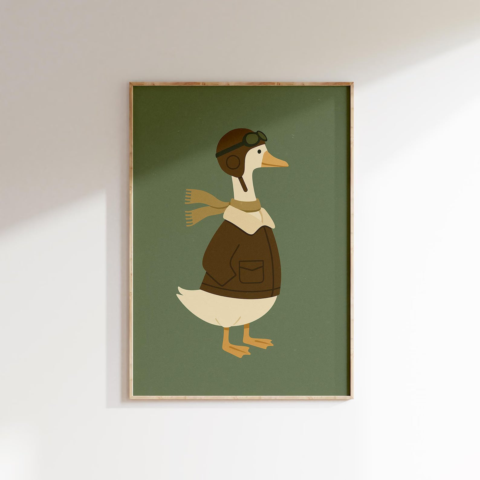 Havacı Ördek Posteri - Hayvan Temalı Posterler No.2