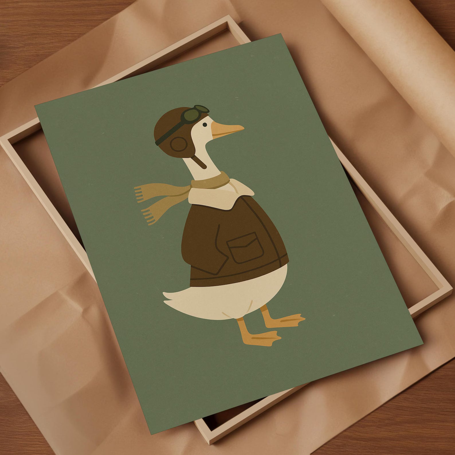Havacı Ördek Posteri - Hayvan Temalı Posterler No.2