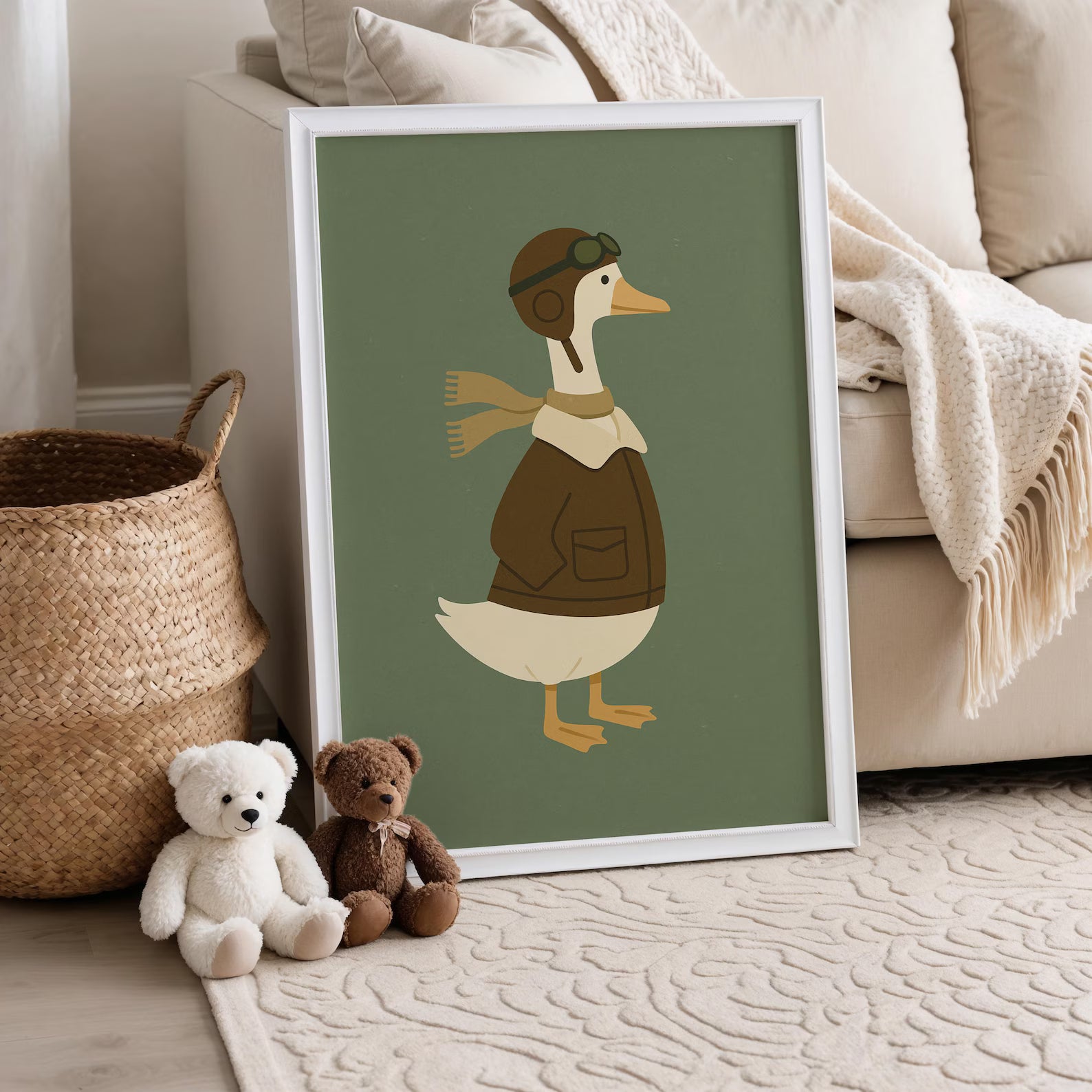 Havacı Ördek Posteri - Hayvan Temalı Posterler No.2