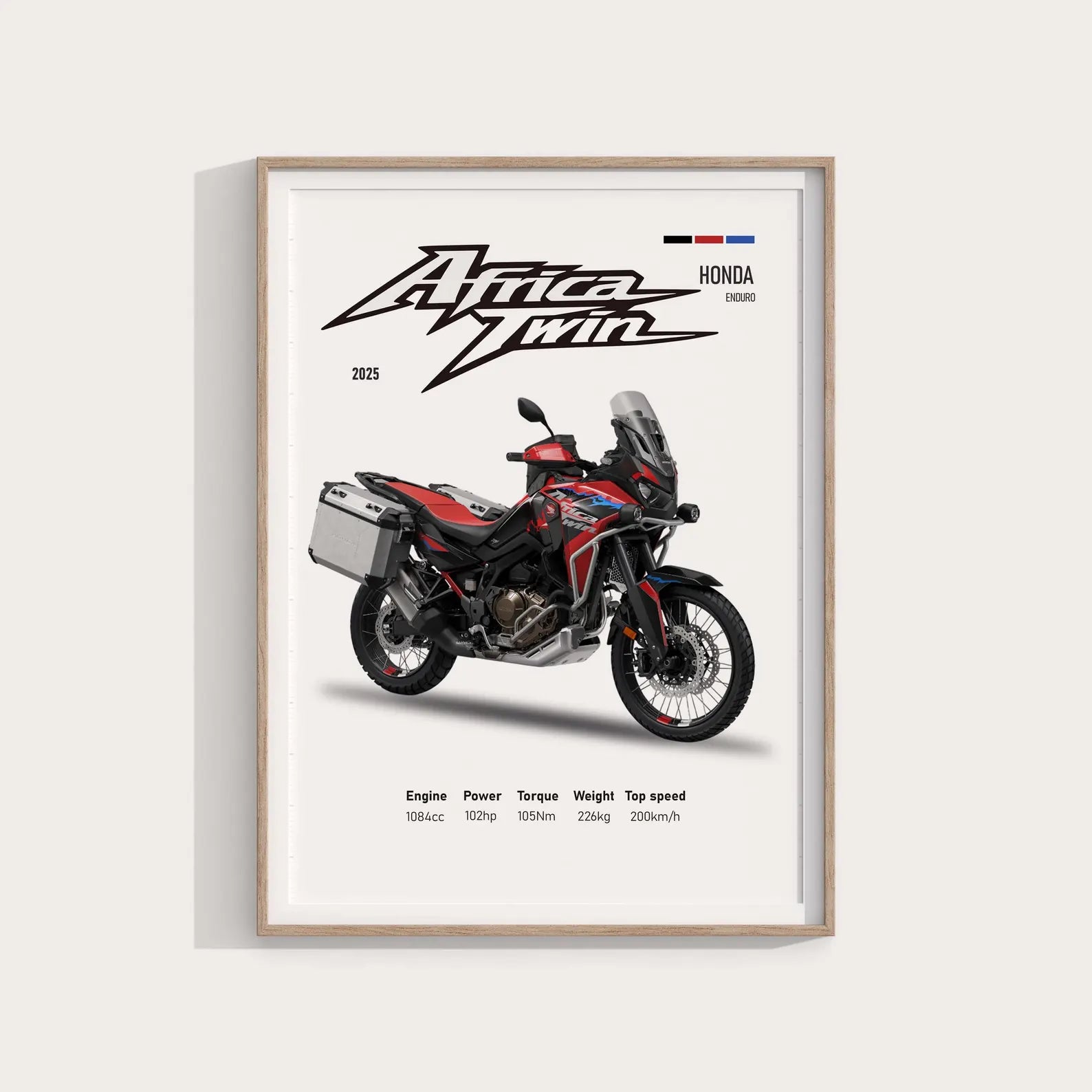 Honda Africa Twin 2025 Poster - Motor Posterleri No.15