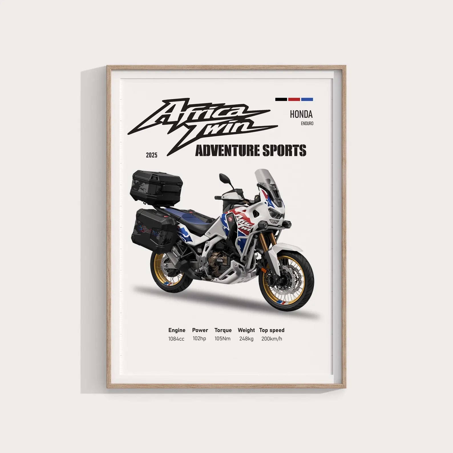 Honda Africa Twin 2025 Poster - Motor Posterleri No.16