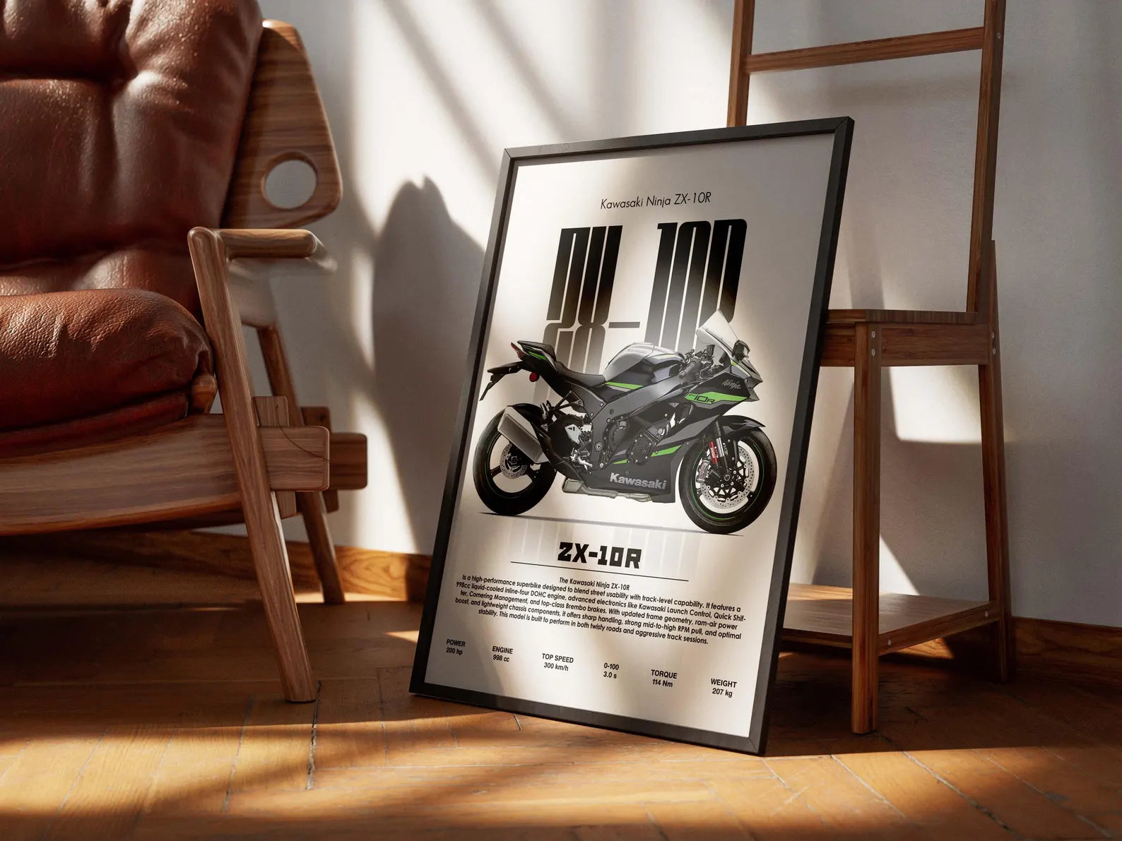 2024 Kawasaki Ninja ZX-10R Poster - Motor Posterleri No.30