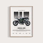 2025 Kawasaki Ninja H2R Poster - Motor Posterleri No.20