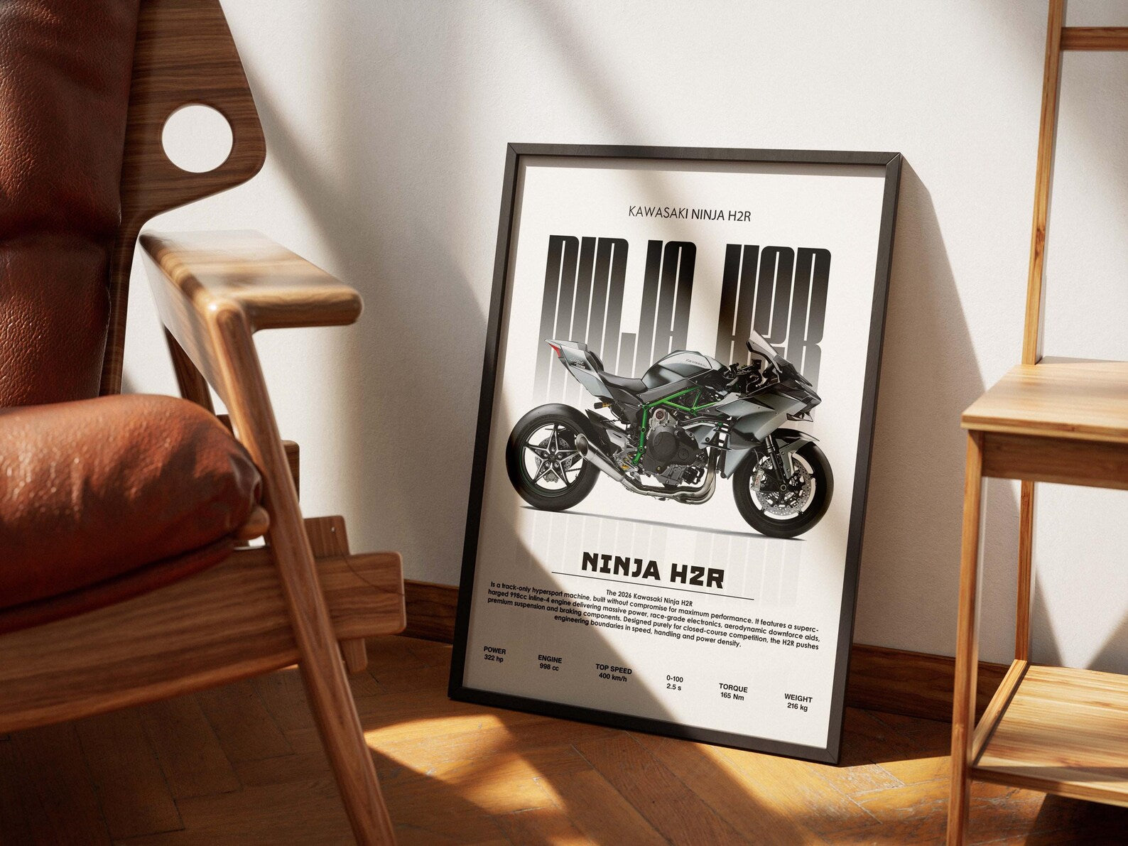 2025 Kawasaki Ninja H2R Poster - Motor Posterleri No.20