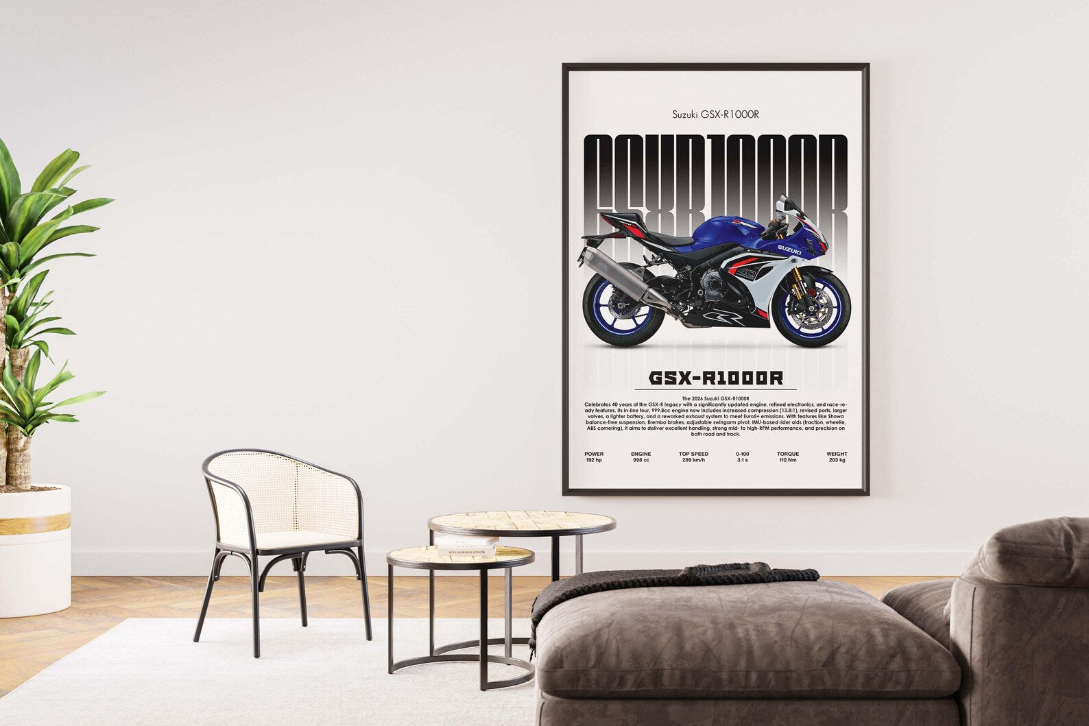 Suzuki GSX-R1000R 2022 Poster - Motor Posterleri No.35
